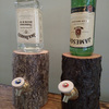 Rustic Log Wine / Liquor Dispensers