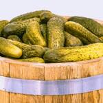 Rustic Oak Pickle Barrel