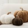 Rustic Pumpkin Pillows w/ Teddy Bear Fur Fabric