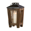 Rustic Reclaimed Wood and Metal Lanterns