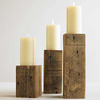 Rustic Timber Candleholders