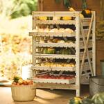Rustic Wooden Orchard Rack - Keeper Crop Storage / Herb Drying Rack