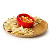 Salsabol - Perfect Scoop Raised Edge Salsa Bowl and Bamboo Platter