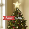 Santa Claus Biplane Animated Tree Topper