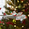 Santa Claus Biplane Animated Tree Topper