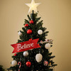 Santa Claus Biplane Animated Tree Topper