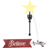 Santa Claus Biplane Animated Tree Topper