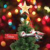 Santa Claus Biplane Animated Tree Topper
