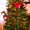 Santa and Elf Legs - Stuck In The Christmas Tree Decor