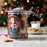 Santa's Workshop Rotating Musical Cookie Tin
