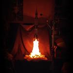 Saturn V Rocket Launch Lamp