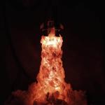 Saturn V Rocket Launch Lamp