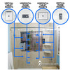 ScreenHolder - Phone and Tablet Holding Clear Shower Curtain Liner