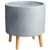 Sculptural Concrete Water Fountains with Built-In LED Lighting