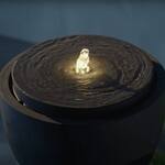Sculptural Illuminated Twist Fountain