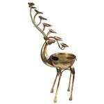 Sculptural Metal Deer Antlers Cascading Fountain