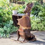 Sculptural Metal Dragon Side Table