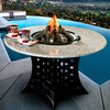 Shanxi Granite Hearth Table - Fire Pit, Grill or Ice Bucket!