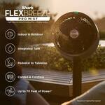 Shark FlexBreeze Pro Mist Fan - Cordless, Portable, Floor or Tabletop