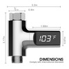 Shower Thermometer - LED Display Temperature Monitor