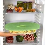 Silicone Banana Leaf Lid - Airtight Seal for Food Storage and Cooking