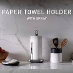 SimpleHuman Paper Towel Holder with Removable Pump Sprayer