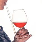 SIPSIP Wine Glass with a Built-In Straw