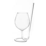 SIPSIP Wine Glass with a Built-In Straw