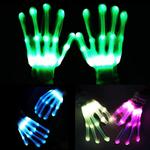 Skeletal LED Light Gloves - 12 Colors and 13 Color-Changing Modes