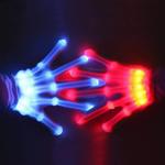 Skeletal LED Light Gloves - 12 Colors and 13 Color-Changing Modes
