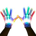 Skeletal LED Light Gloves - 12 Colors and 13 Color-Changing Modes