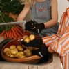 Skrub'a Vegetable Scrubbing Gloves - Easily Clean Potatoes, Vegetables and Fruit