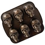 Skull Cakelet Pan - Make Skull-Shaped Cakes, Pizza Rolls, Ice, Jello, and More