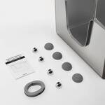 Sleek High-Sided Stainless Steel Cat Litter Box