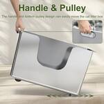 Sleek High-Sided Stainless Steel Cat Litter Box
