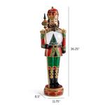 Snow Globe Nutcracker Statue