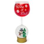 Snow Globe Wine Glass