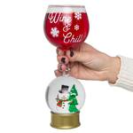 Snow Globe Wine Glass