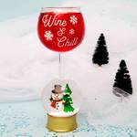 Snow Globe Wine Glass