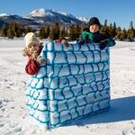 SnowCandy Inflatable Snowball Fight Bunker