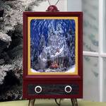 Snowing Scene Retro TV