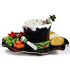 Snowman Top Hat Chip and Dip Serving Set