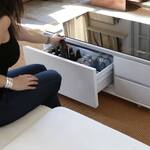 Sobro Smart Coffee Table - Mini Fridge, Speakers, LED Lighting, and More