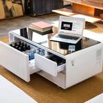 Sobro Smart Coffee Table - Mini Fridge, Speakers, LED Lighting, and More