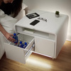 Sobro Smart Side Table - Wireless Charging, Fridge, Mood Lighting, and Speakers