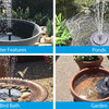 Solar Bird Bath Fountain