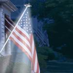 Solar Flagpole Light