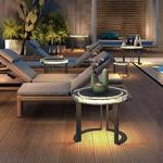 Solar LED-Illuminated Outdoor Side Table