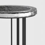 Solar LED-Illuminated Outdoor Side Table