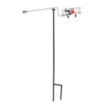 Solar-Powered Flying Biplane Garden Stake